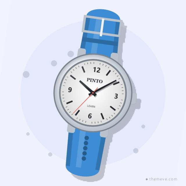 Pinto Learn-the-Time Blue