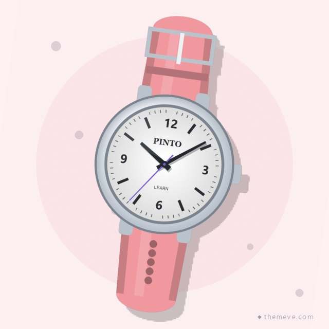 Pinto Learn-the-Time Pink